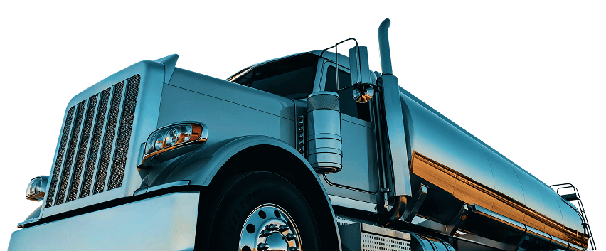 Blue semi truck